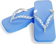 Hajime(一歩) [One Step] [Hajime] Geta Geta Clogs, Soft and Water Resistant, Made of Sponge, 11.2 inches (28.5 cm), SB/Dot x SK Blue, Dot x Sky Blue (Dot x Sky Blue/28.5), Dot × Sky Blue, 28.5 cm