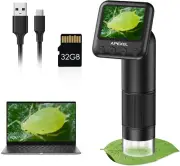 Handheld Digital Microscope with 2” LCD Screen, 800X Pocket Portable Microscope