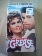 Sealed VHS Grease John Travolta Olivia Newton John New Old Stock