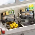 Sink Rack Caddy Sponge Holder for Kitchen Strong Load-bearing Storage Stand