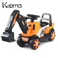 在飛比找博客來優惠-KOOMA 挖土機音樂助步車(學步車) 活力橘