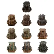 Canvas Backpack Outdoor Travel Rucksack for Mountaineering Fishing Camping