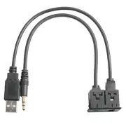 15CM Car Dash Mount AUX USB Port Panel Auto Boat USB Extension Cable Adapter x1