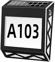 Yardenfun 1Set Solar Address Sign Number Lamp Solar Powered Lighted House Numbers for Outdoor Use Easy to Install Bright Light LED Lighting Tool for Home Address