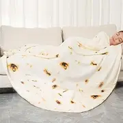 Burritos Tortilla Throw Blanket, Double Sided Funny Realistic Food Blanket, Novelty Tortilla Blanket, 300 GSM Soft and Comfortable Flannel Taco Blanket-71inches