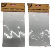 New sheet double sided foam adhesive squares or circles 1.2cm 12mm - 7mm thick