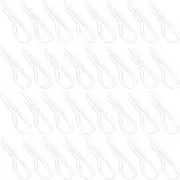 ABOOFAN 200pcs Transparent Shirt Clips for Neckties and Garments Multifunctional Clothing Fixing Accessories for Folding Shirts Ties and Socks