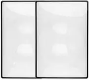 RZJZGZ 3X Premium Magnification Full Page Magnifier Fresnel Lenses Suit for Reading Small Prints & Low Vision Seniors (2Pack)