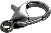 Snblzhef 50 x Caps Lock Carabiner Chain Closures Silver