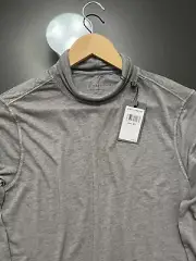 John Varvatos Luxury Mens Turtleneck - Rear Center Seam - Burnout - Grey - NWT