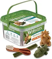 WHIMZEES Variety Value Box Dental Dog Treats, Variety Tub, Large (18-27kg Dogs), Natural Daily Dental Chews (Pack of 14)