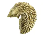 Climbing Adorable 13cm Hedge Hog Resin Pot Hanger Garden Orrament Figurine Gold