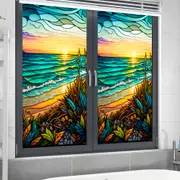 1 Sheet Static Cling Privacy Window Film Frosted Glass Window Sticker Window Covering Film