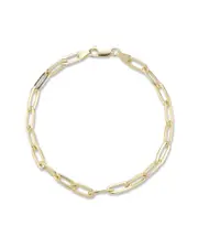 Yield of Men Silver 3mm Paperclip Chain Bracelet
