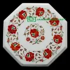 18'' Marble Octagon sofa Cofee Center Corner Side Inlay Malachite Table Top w80