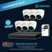 CCTV Clearance Sale !! FreeShip DAHUA 8CH 6x 4MP Starlight 2 TB