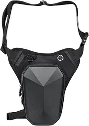 Motorcycle Leg Bag - Motorcycle Side Leg Bag | Thigh Bag Motorcycle Fanny Pack, Waterproof Motorbike Leg Carrier, Multi-Functional Biker Leg Utility Bag for Men Women Outdoor, Black, Refer to