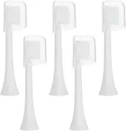 HOMOCONO 5pcs Replacement Brush Heads for Electric Toothbrush Series Anti-wear Material Easy to Wash