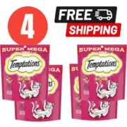 4 x Temptations Cat Treat Hearty Beef | 350g