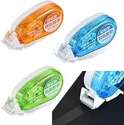 Double Sided Tape Roller, 3 Pcs Glue Roller Permanent Adhesive Glue Tape Double Sided Tape Dispenser Transparent Runner Tape Pen, Scrapbooking Tape, Adhesive Tape Dispenser Runner 8m*8mm
