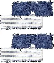 4 Pack Mop Heads Replacements Compatible with O Cedar Dual-Action Flip Mop, Microfiber Chenille Mop Pads for Wet & Dry Floor Cleaning and Scrubbing, Reusable & Washable Dust Mop Refills