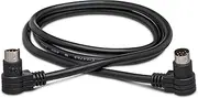 Hosa Right-Angle 8-Pin Mini-DIN to Same CD Controller Cable, 3 Feet Length
