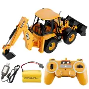 NNEOBA RC Backhoe Loader Excavator Remote Control Truck