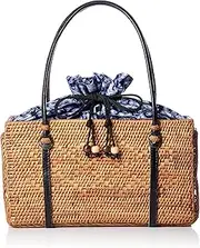 Ram Mode 35780-61-F Ataline Bag (Batik Fabric), Square Bottom Leather Hand