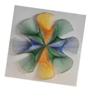 Handicraft set String Art Flower Design, complete set for thread pictures,