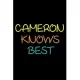 Cameron Knows Best: Cameron Personalized Name Notebook Gift Idea Lined Journal, 120 Pages, 6 x 9, Black Matte Finish (Cameron Knows Best J