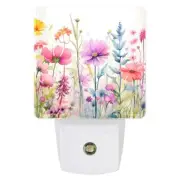 Wildflowers in Bloom LED Dusk to Dawn Night Light, May be Personalized #4785