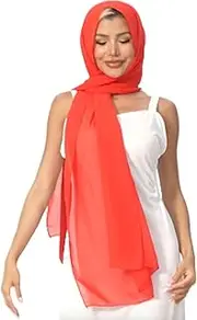 [VJHX] Chiffon Shawl Wraps for Women Evening Dresses Soft Scarf Formal Wedding Bridal Scarves Bridesmaid Gifts