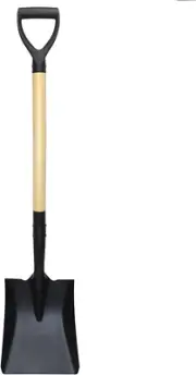 Square Shovel 41In with D-Handle for Digging, Snow, Car, Garden Tools