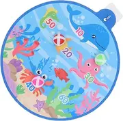 SUPVOX Sticky Ball Sucker Suckers Puzzle Plaything Educational Plaything Board Plaything Plate Cartoon Blue Non-Woven Fabric