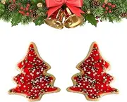 Green Christmas Tree Stud - Trendy Christmas Tree Stud Earrings for Women - Green Christmas Tree Stud Earrings, Metal Jewelry Accessories for Women Zekkle