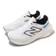 New Balance 慢跑鞋 Fresh Foam X 1080 V13 大童 女鞋 寬楦 白 黑 緩衝 運動鞋 NB G1080V13-W