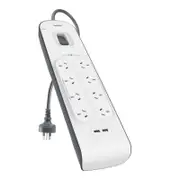 Belkin SurgePlus 8 Outlet 2 USB Surge Protector Powerboard