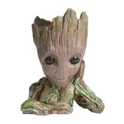 Mini Flower Pot Baby Groot Flowerpot Planter Cute Tree Man Pen Holder Baskets Pots Window Boxes