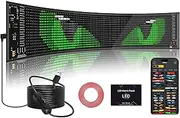 1PCS led Devil Eyes Light for Cars,23 in x 4.7 in Programmable LED Display,Scrolling Led Light Suitable for car Windows,car Festival