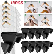 12/18 Triangles Clothes Hanger Connector Hooks Triple Closet Space AS-SEEN-ON-TV