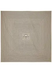 Totême Striped Cotton-blend Sarong - Cream - One Size ONE SIZE