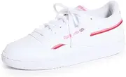 [Reebok] Women's Club C Cross Trainer, FTWWHT/ATOPNK/VECRED, 5