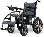 Electric wheelchair, foldable, lightweight electric wheelchair, 360 rocker, 150 kg comfortable