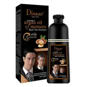 Disaar Aloe Argan Oil Plant Nourishing Hair Root Dyed Hair Darkening Shampoo Hair Dye Size 400mL Colour style 2