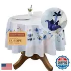 Maison d'Hermine Table Cloth Round Table 100% Cotton Tablecloth for Dining Ro