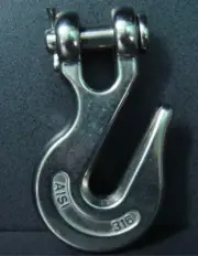 Clevis Grab Hook Suits 5/16" Chain - 316 Grade Stainless Steel - SAW 56444