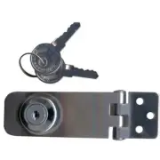 2 x Hasp & Staple Door Lock, SS Latch Lockable with Keys Cupboard Door Latch