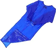 [QUMIIRITY] Long Sleeve Blouse Apron Slaughterhouse Work Waterproof Work Clothing Unisex Protective Workwear Lab Jacket Oil-proof Workwear Waterproof Clothing Heavy-duty Work Lab Gown Pvc Blue