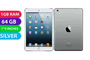 Apple iPad Mini 3 Cellular (64GB, Silver) - Refurbished (Excellent)