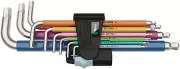 Wera 05022669001 | 3950SPKL/9 Stainless Steel Multicolor Hex Key Set [Regular Ja